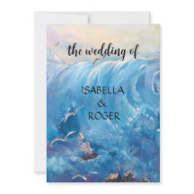 Olas náuticas con martillos de mar Invitación