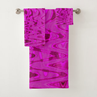 Olas Retro de Tinte Abstracto Magenta Genial