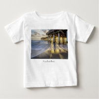 Olas Suaves En Cacao Pier Camiseta Bebé