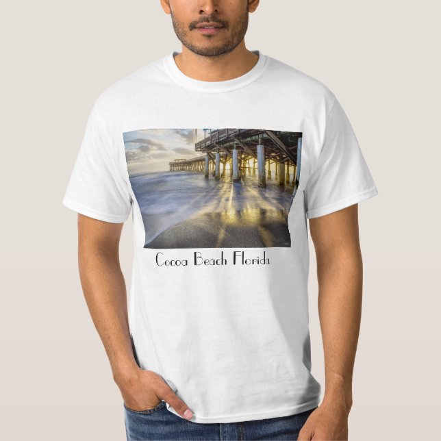Olas Suaves En La Camiseta Cocoa Pier (Anverso)