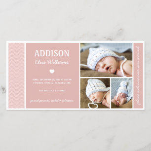 OLAS TRANQUILAS  ANUNCIO DE NACIMIENTO DE NIÑAS