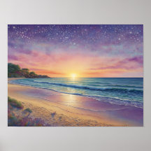 Olas y arte de playa hermosos