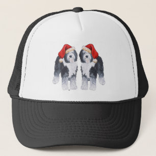 Old English Sheepdog Gorro de Santa