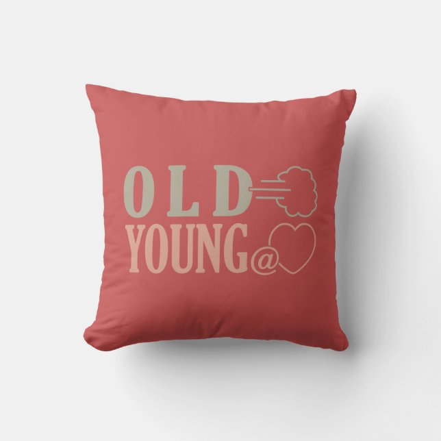 Old Fart personalizado lanzar almohada (Anverso)