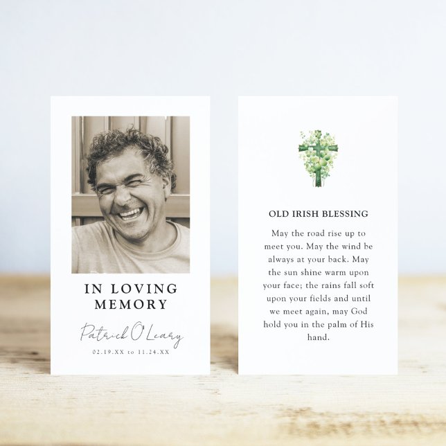 Old Irish Blessing Photo Prayer Card (Subido por el creador)