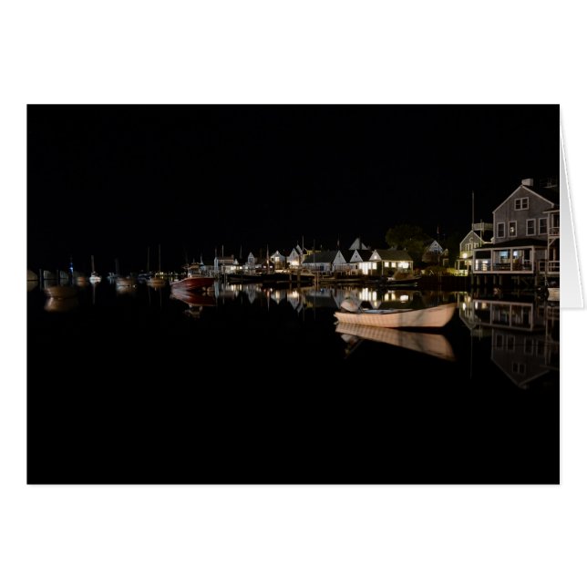 Old North Wharf con tarjeta de noche (Anverso (Horizontal))