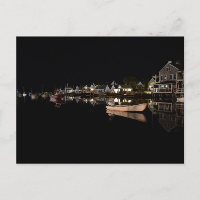 Old North Wharf en la postal nocturna (Anverso)
