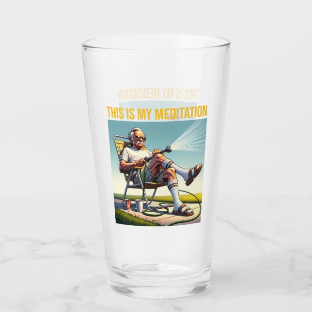 Old School Man Watering Lawn (Reverso)