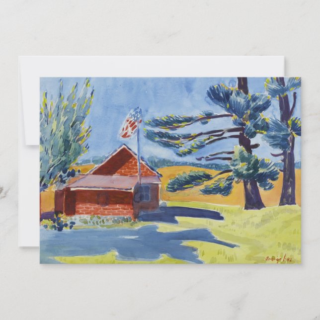 Old Schoolhouse, Ryders | George Luks (Anverso)