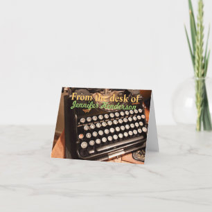Old Typewritter Note Cards