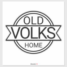 Old VOLKS Home Pegatina