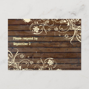Old Wood Rsvp con sobres