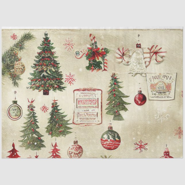 Ole Navidades Diseño Serie #3 Papel Tejido (Anverso)