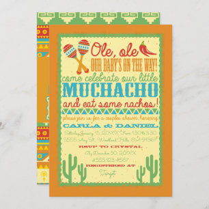 Ole, Ole, Fiesta Baby Shower Invitación