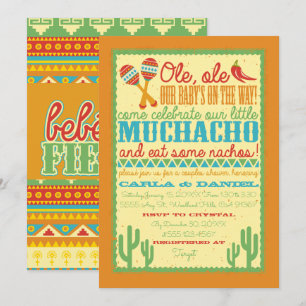 Ole, Ole, Fiesta Invitación Baby Shower
