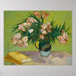 Oleandros rosados de Van Gogh Arte de naturaleza m