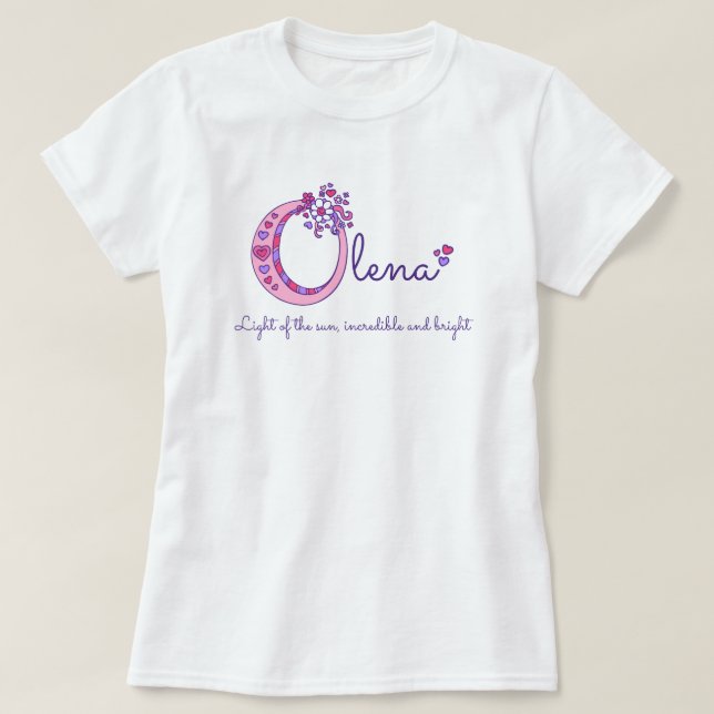 Olena chicas O nombre que significa camisa monográ (Diseño del anverso)