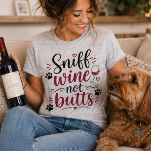Oler Vino no Restos Camiseta divertida Amante de P