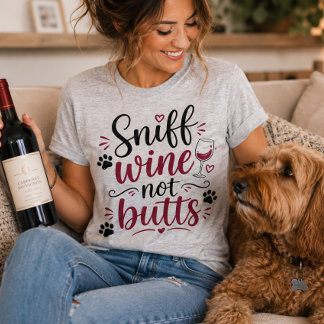 Oler Vino no Restos Camiseta divertida Amante de P