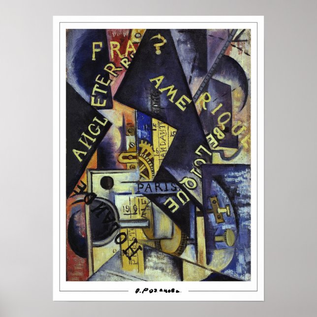Olga Rozanova Zedign cartel de arte #47 (Frente)