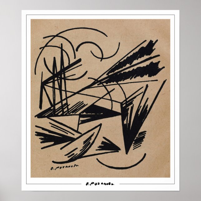 Olga Rozanova Zedign Poster de arte #107 (Frente)