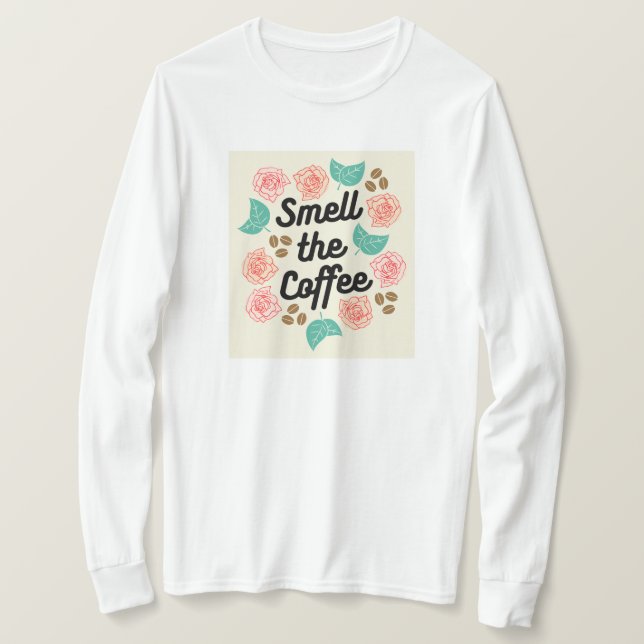 Olía La Camiseta Del Café (Anverso del diseño)