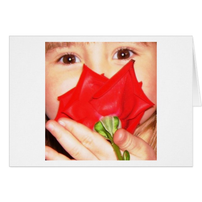 Olía la tarjeta de Rosas (Anverso (Horizontal))