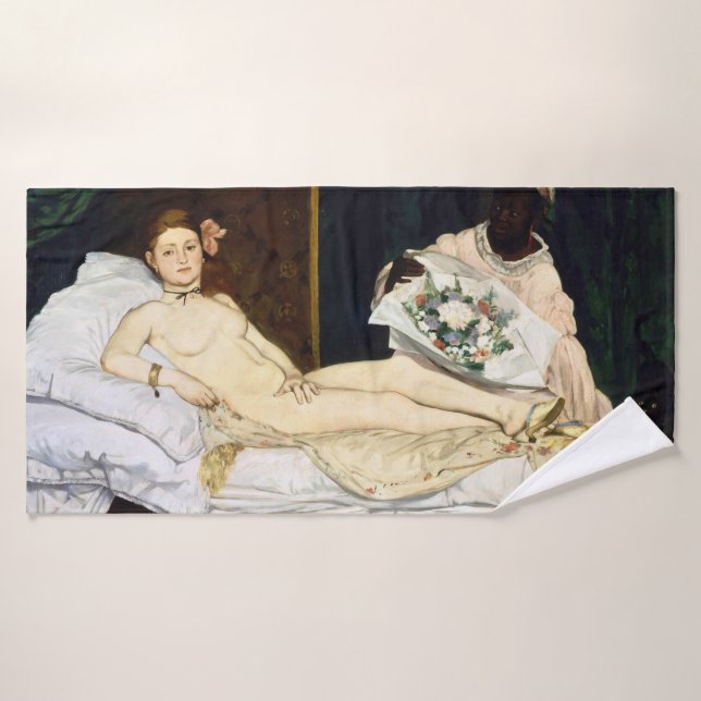 Olimpia, Edouard Manet, 1863 (Toalla de baño)