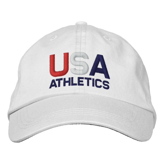 Olimpiadas de atletismo de EE.UU. Embrodado Gorra  (Anverso)