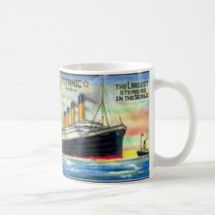 olímpico de la taza de café titánico y del barco h