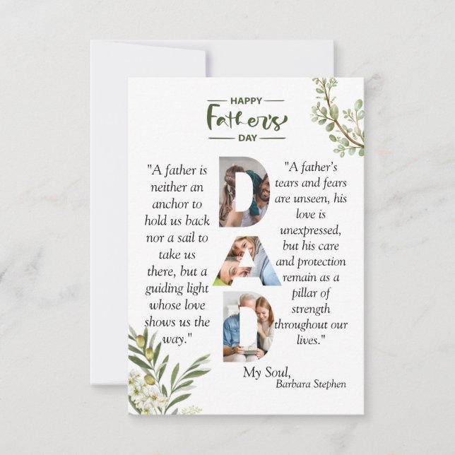 Olive Branch Feliz Día del Padre (Anverso)