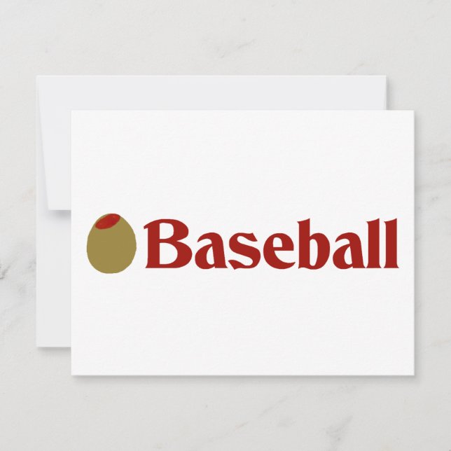 Olive (I Love) Béisbol (Anverso)