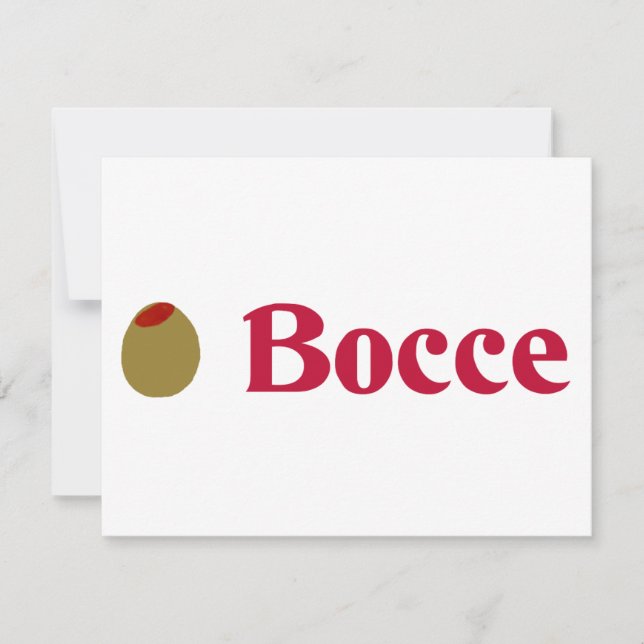 Olive (I Love) Bocce (Anverso)
