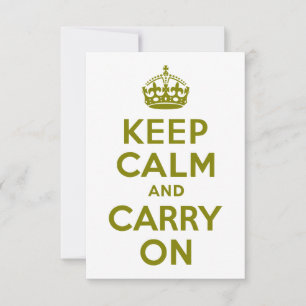 Olive Keep Calm and Cargo