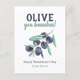 Olive You Bunches School para niños tarjetas de Sa