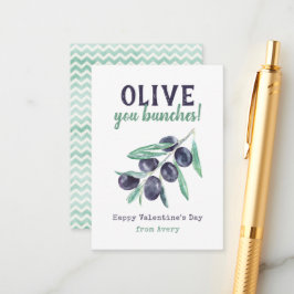 Olive You Bunches School para niños tarjetas de Sa