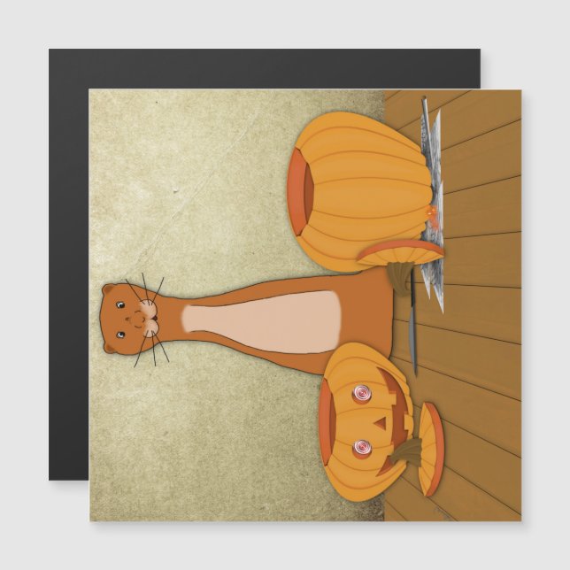 Oliver La Nutria Talla una Calabaza (Anverso/Reverso)