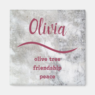{Olivia} Nombre significa imán