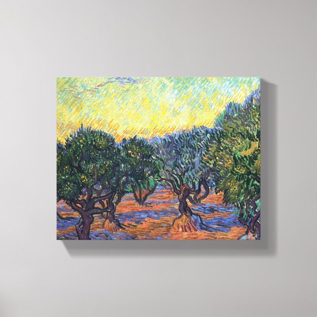 Olivos de Vincent Van Gogh Impresionismo Arte (Anverso)