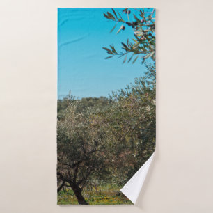 Olivos en el paisaje de Apulia en otoño. ag
