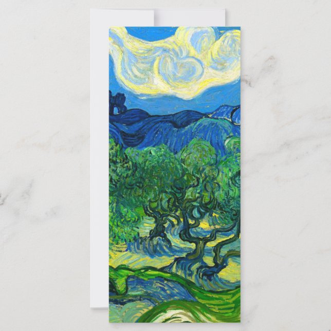 Olivos Van Gogh en una carta de montaña (Anverso)
