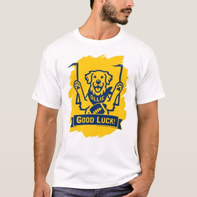 Ollie, la camiseta de los hombres del perro afortu (Anverso)