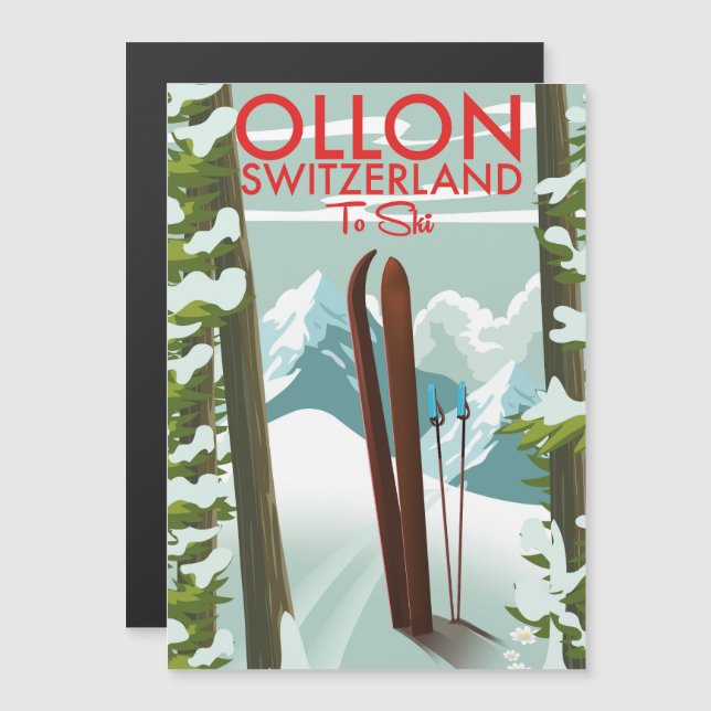 Ollon Suiza Esquí  (Anverso/Reverso)