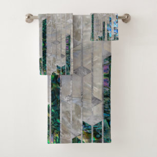 Olmo geométrico y nacarado abstractos