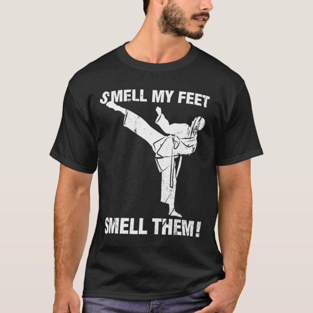 Olvida mis pies Gracioso Karate Regalo de camiseta (Anverso)