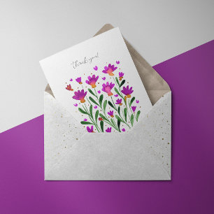 Olvídame no flores Gracias Tarjeta