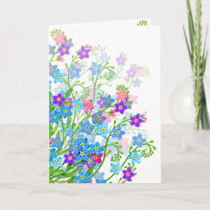 Olvídate de la tarjeta de flores de jardín