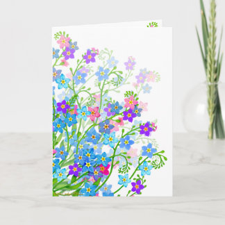 Olvídate de la tarjeta de flores de jardín
