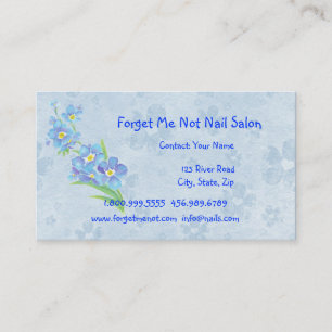 Olvídate de mi tarjeta de visita de salón de uñas