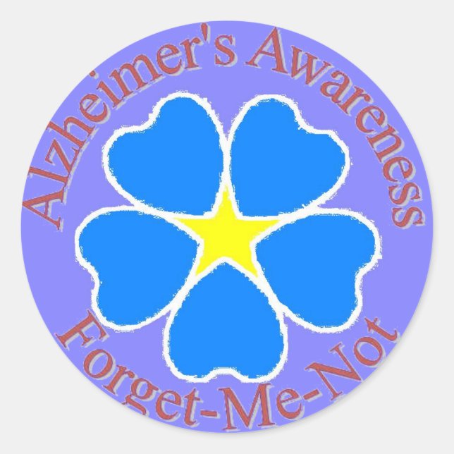 Olvídate del Pegatina del Alzheimer (Anverso)